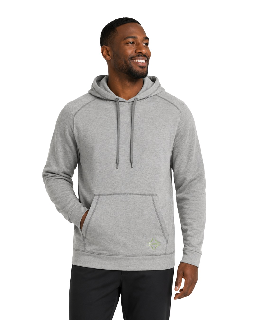 Geordie Tri-Blend Wicking Fleece Hooded Pullover